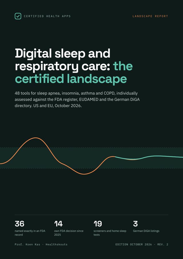 Cover of Digital sleep and respiratory care: the certified landscape